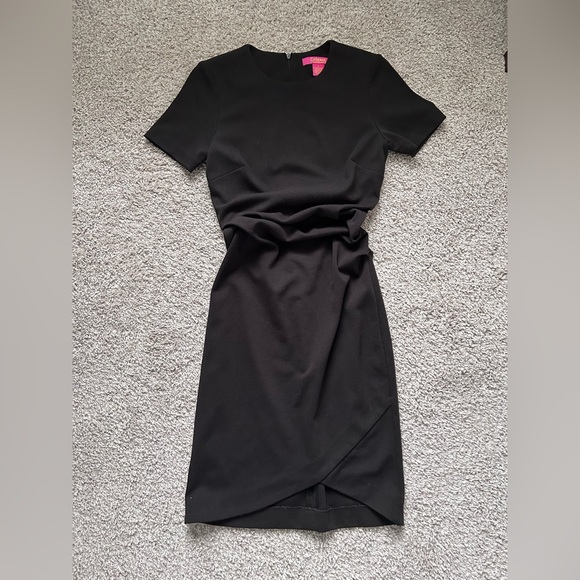 Catherine Malandrino Dresses & Skirts - NWOT Catherine Malandrino Black Short Sleeve Midi Sheath Dress in size 2